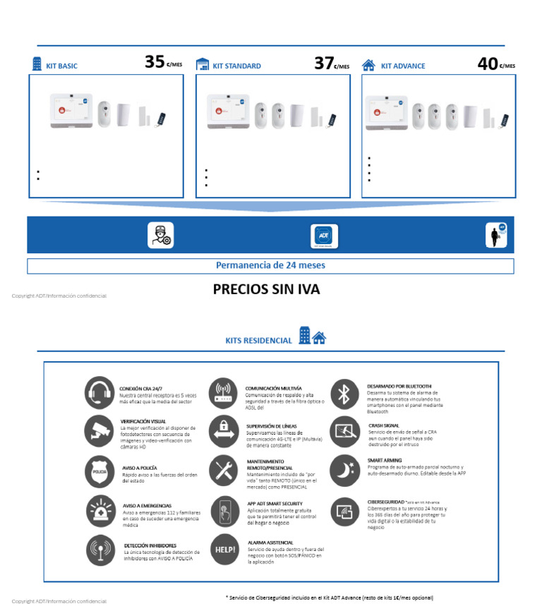 Kits de Seguridad Residencial ADT | PDF | Inicio | Alojamiento