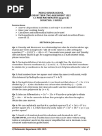 UACE Physics Paper 2026 | PDF | Electron | Mass