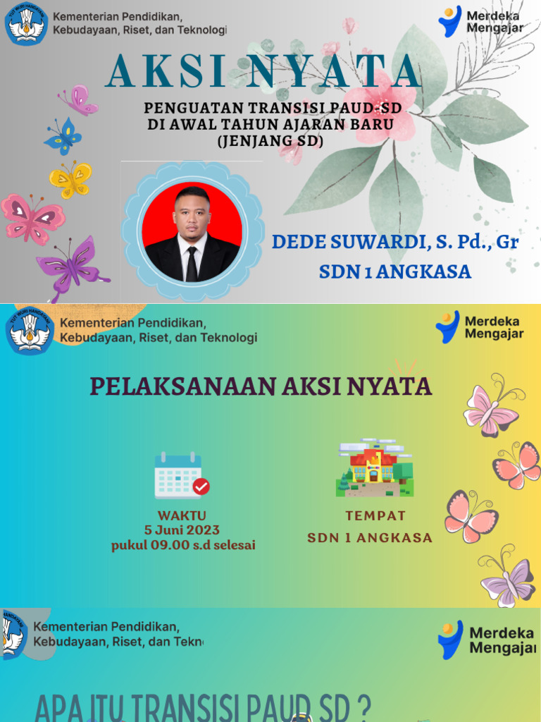 Penguatan Transisi PAUD ke SD 2023 | PDF