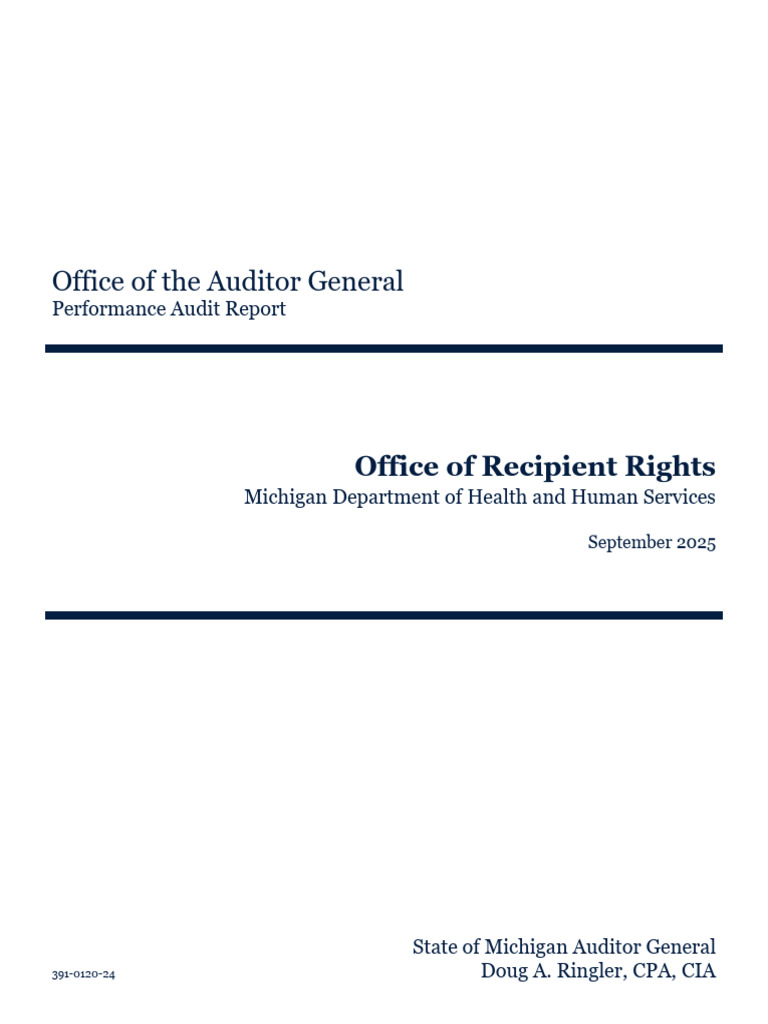 ORR Report | PDF | Audit