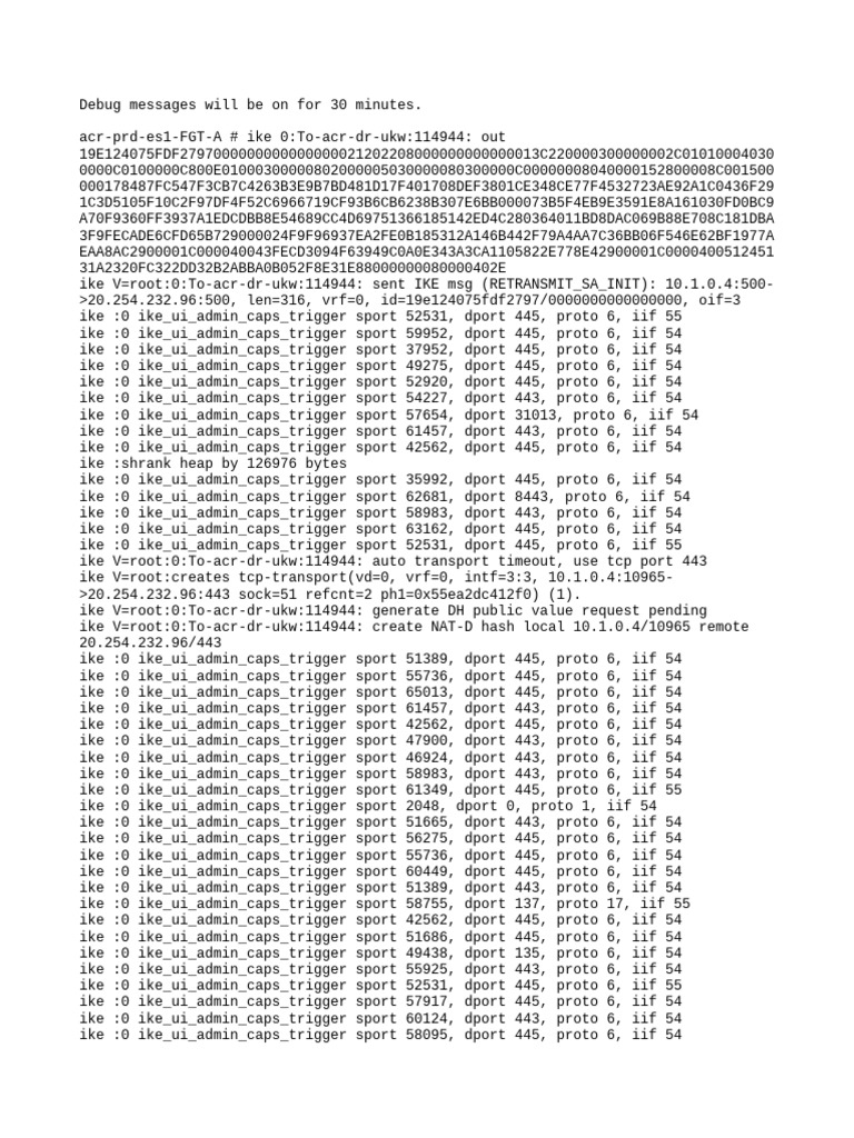 Ike Debug For To Acr DR Ukw | PDF | Network Protocols | Computer Standards