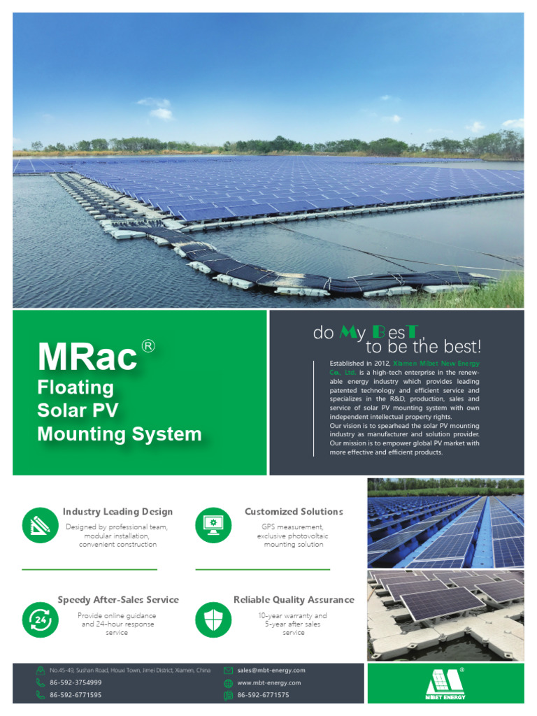 MRac G5 Floating Solar PV System | PDF | Photovoltaics | Solar Power