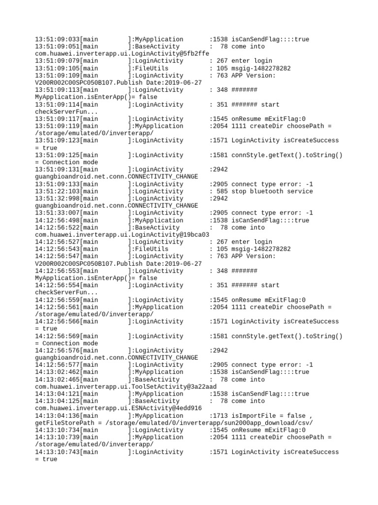 Huawei Inverter App Login Activity Logs | PDF | Internet Standards ...