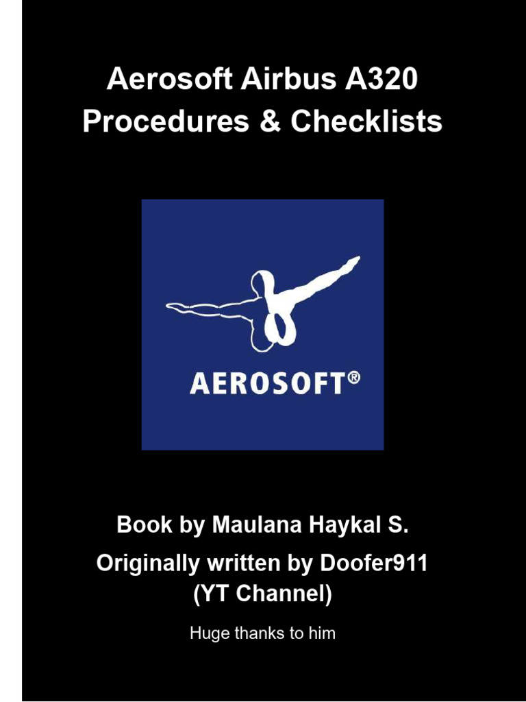 Aerosoft A320 Procedures & Checklists | PDF