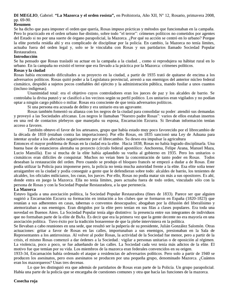 Di Meglio U4 | PDF | Argentina
