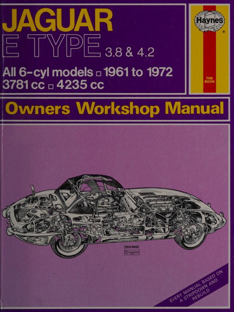 Jaguar E-Type Workshop Manual 1961-1972 | PDF | Manufactured Goods