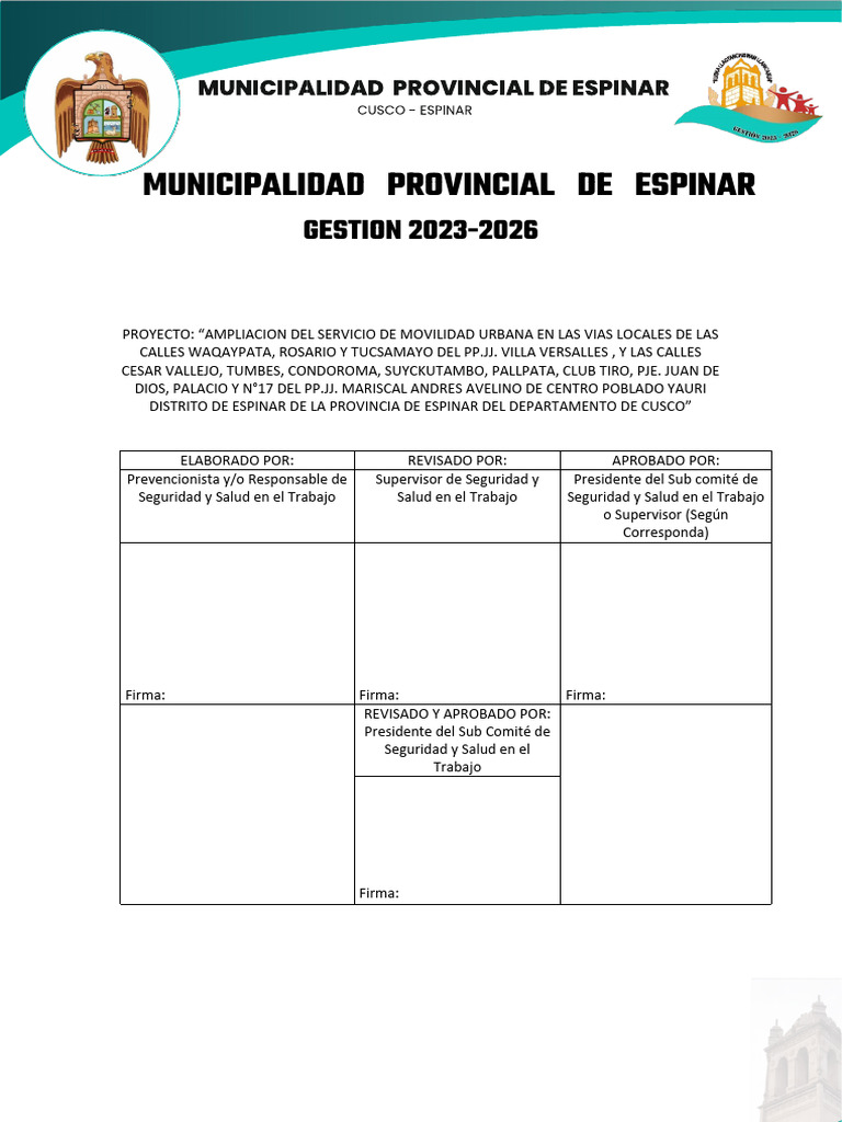 Plan de SST en Proyecto 2025 | PDF | Seguridad y salud ocupacional | La ...