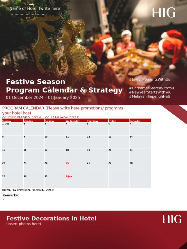 Festive Program Calendar 2024-2025 | PDF | Observances