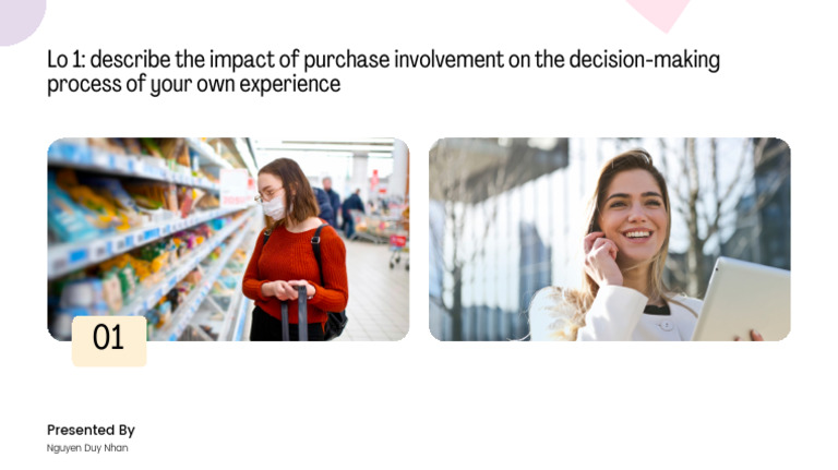 Impact of Purchase Involvement on Decisions | PDF