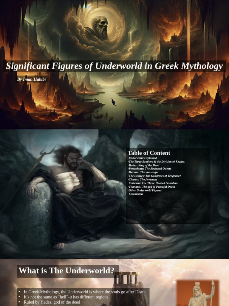 Key Figures of Greek Underworld | PDF | Hades | Greek Underworld