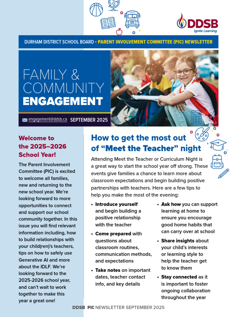 Pic Newsletter Sept 2025 | PDF | Teachers | Learning