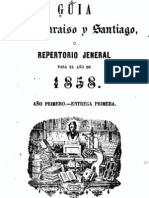Guía de Valparaíso y Santiago o Repertorio General para El Año 1858. (1858)