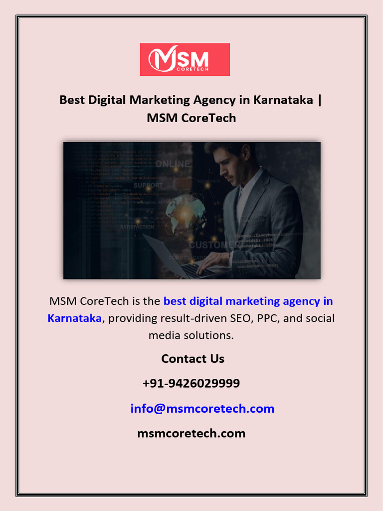 Best Digital Marketing Agency in Karnataka MSM CoreTech | PDF