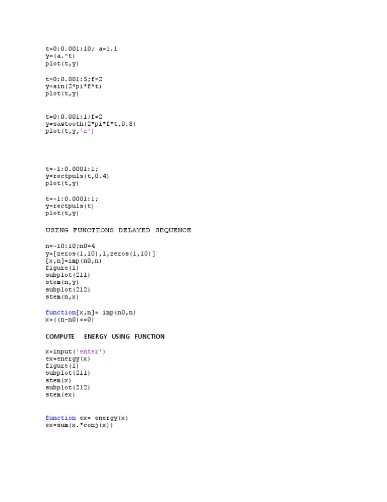 MATLAB Signal Processing Examples | PDF | Teaching Methods & Materials