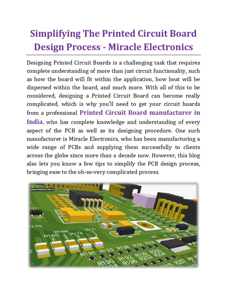 PCB Design Simplified: Tips & Tricks | PDF | Printed Circuit Board ...