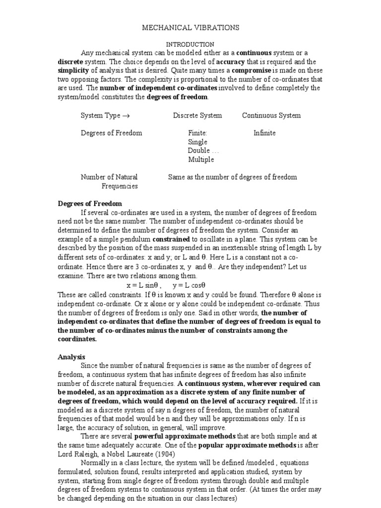 Mechanical Vibrations | PDF