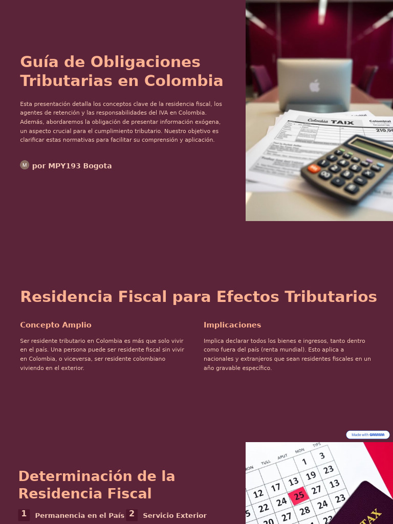 Obligaciones Tributarias en Colombia | PDF | Colombia | Economias