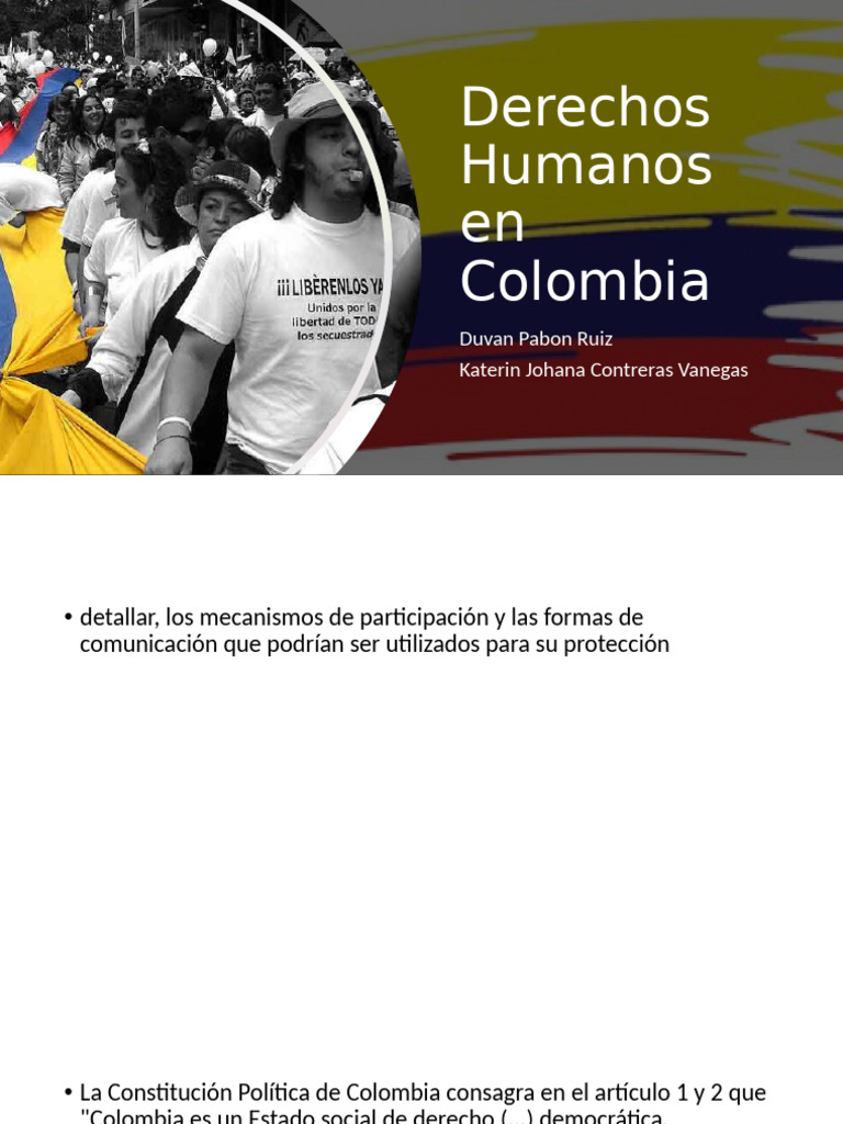 Derechos Humanos en Colombia | PDF | Justicia | Crimen y violencia