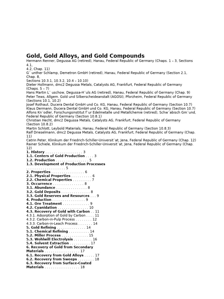Sodium Dithiosulfatoaurate(I) Overview | PDF | Gold | Diet & Nutrition