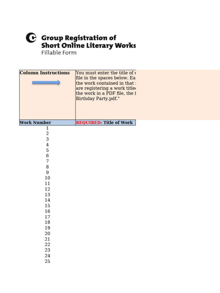Work Registration Instructions Guide | PDF