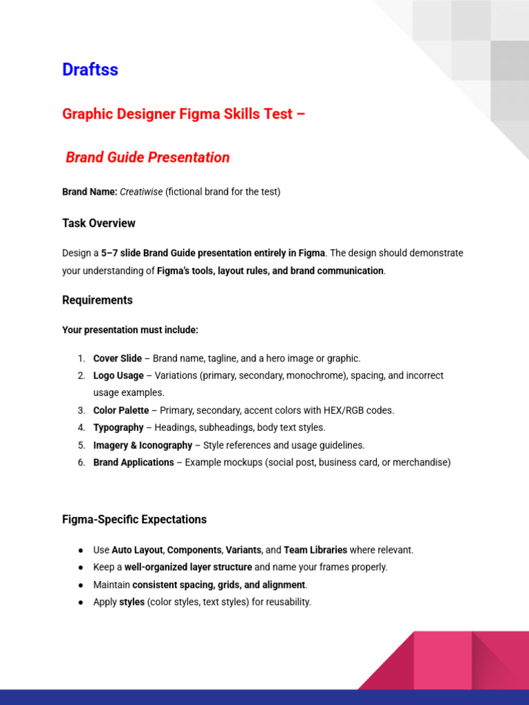 GD (Figma Specialist) Test Project - 3 | PDF