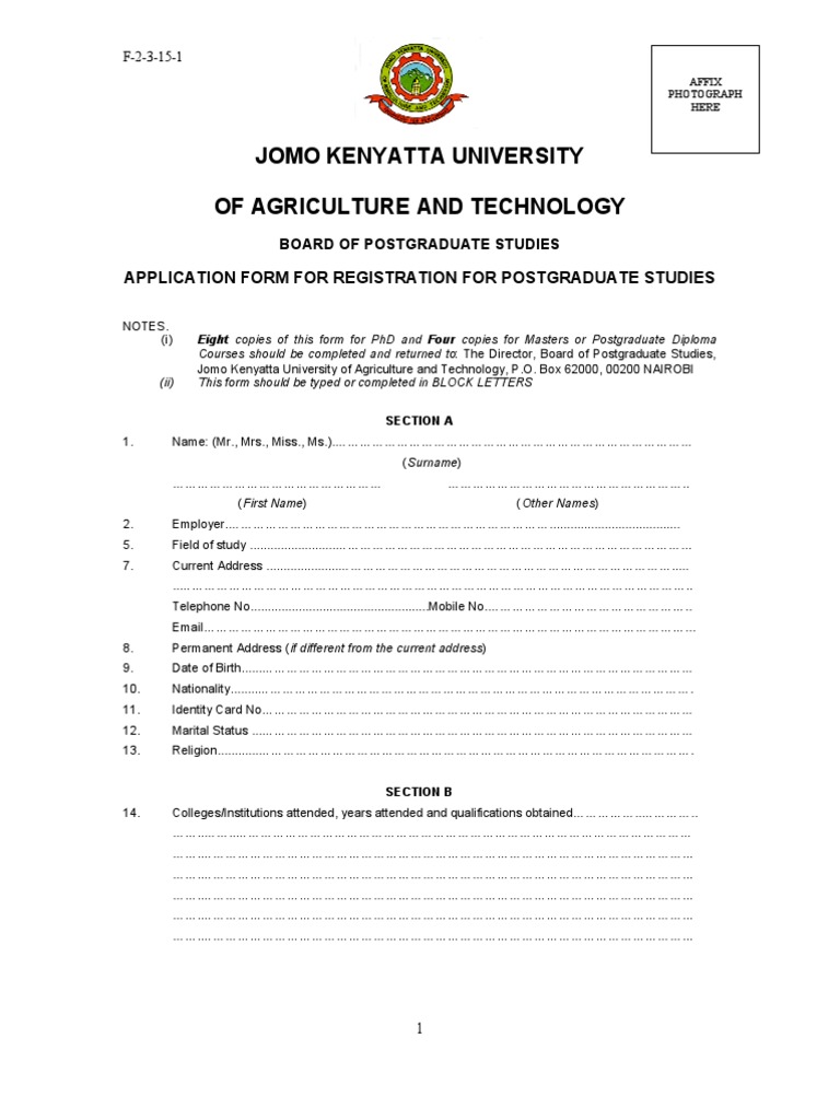 Jkuat Appl PDF Academia Qualifications