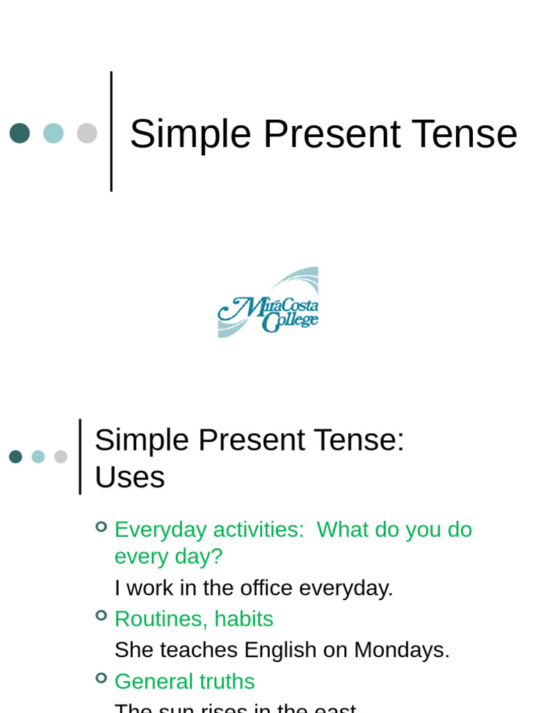 Understanding Simple Present Tense Usage | PDF | Verb | Language Families
