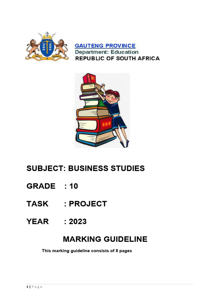 2023 Grade 10 Term 3 Sba Task Project MG | PDF | Decision Making | Risk