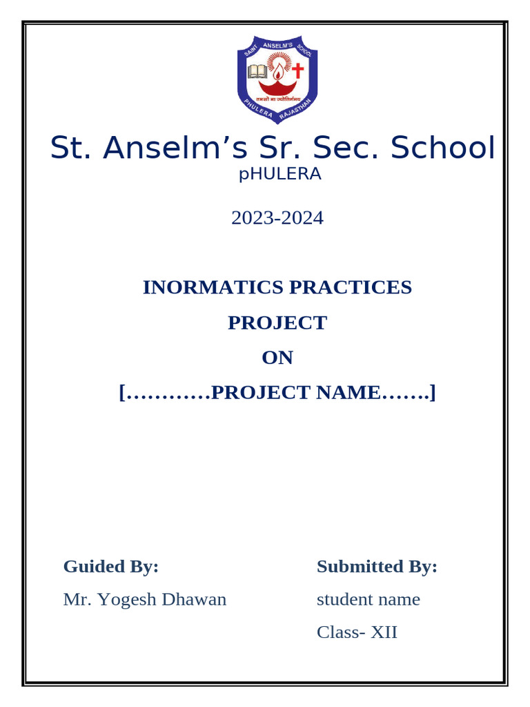 IP Project Initial Pages | PDF | Comma Separated Values | Information ...