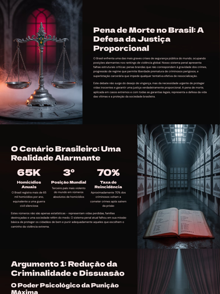 Pena de Morte: Justiça Proporcional no Brasil | PDF | Morte | Brasil