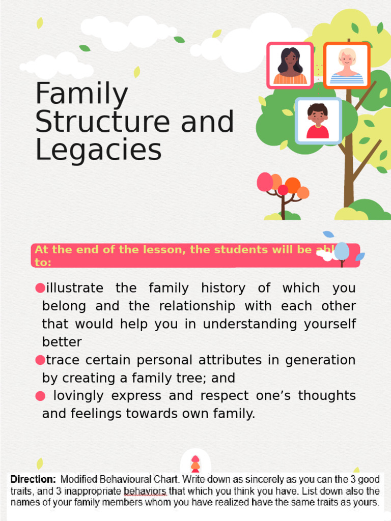 Understanding Family Structures and Legacies | PDF | Family | Traditions