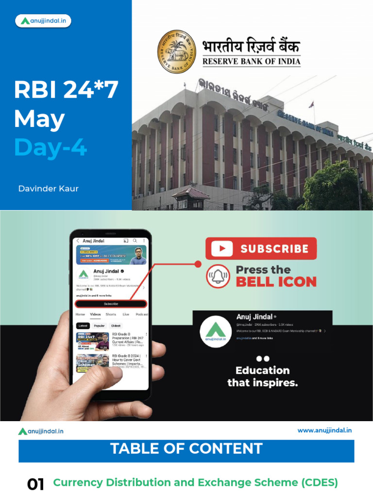 RBI Currency Exchange Scheme & Loan Trends | PDF | Loans | Reserve Bank ...