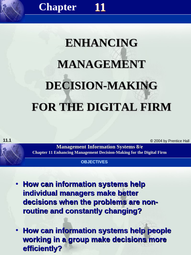 MIS8Ch11 - Enhancing Management Decision-Making For The Digital Firm ...