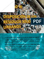 Unidad III Disposicion de Los Resiudos Solidos Urbanos--exposicion