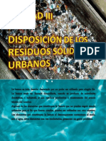 Unidad III Disposicion de Los Resiudos Solidos Urbanos - Exposicion