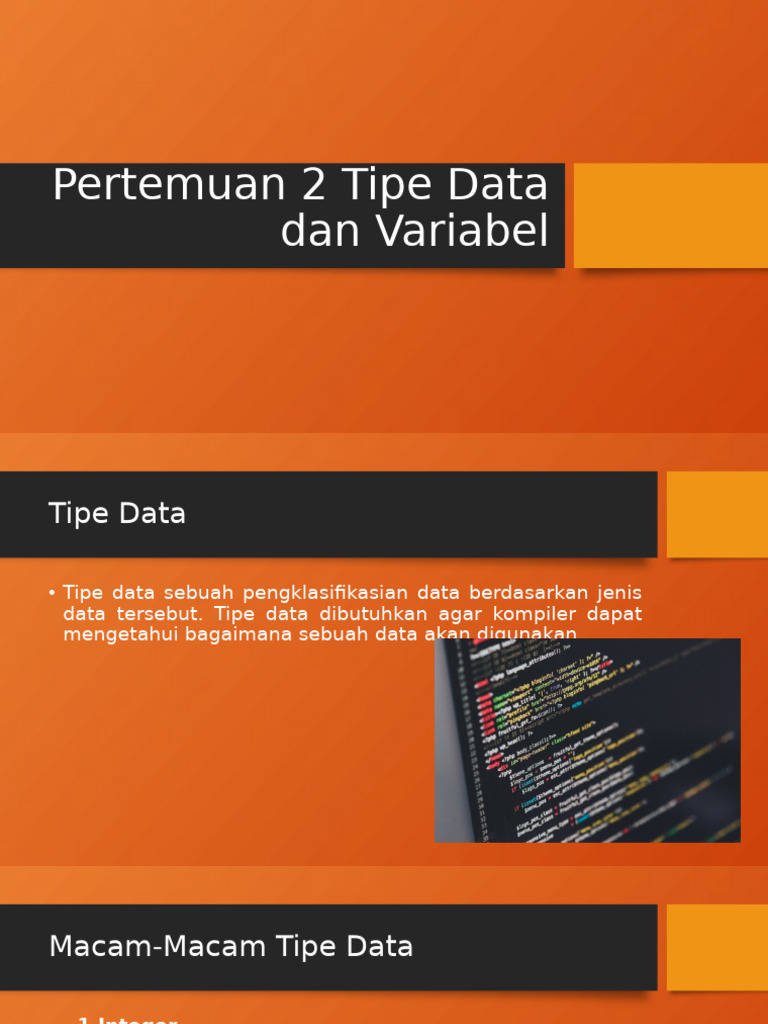 Klasifikasi Tipe Data dalam Java | PDF