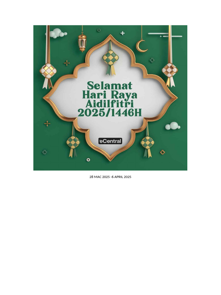Hari Raya 2025 | PDF