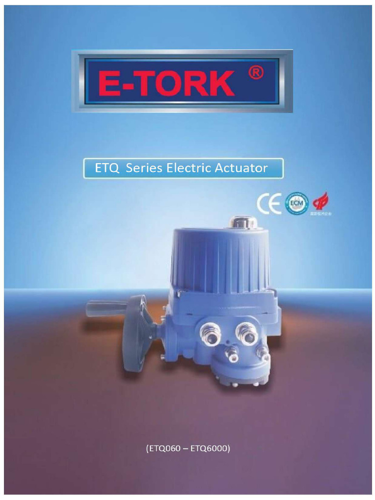 ETQ Series Electric Actuator. | PDF