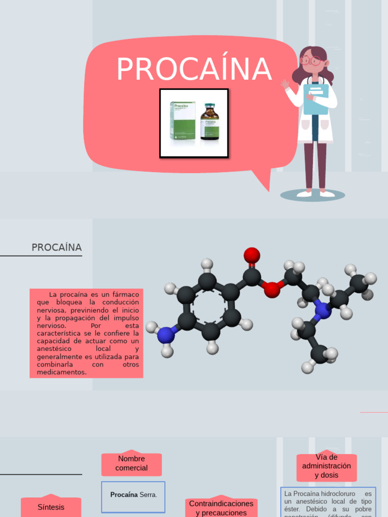 Procaína: Anestésico Local y Usos | PDF | Farmacocinética | Ciencias ...