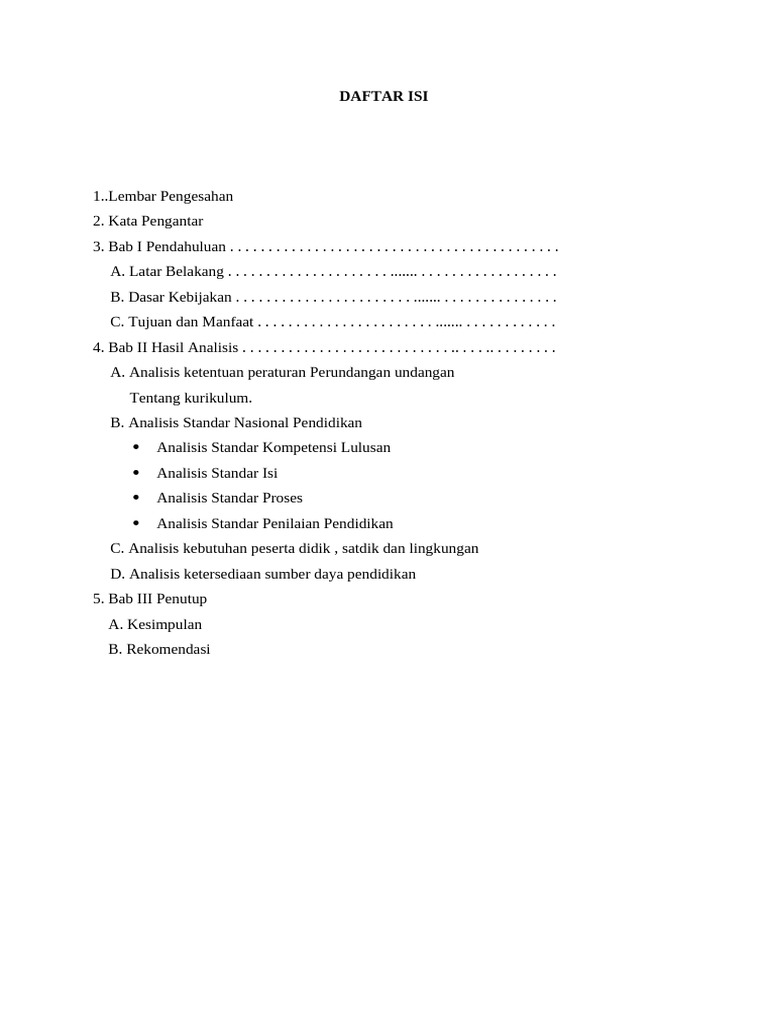 Daftar Isi | PDF