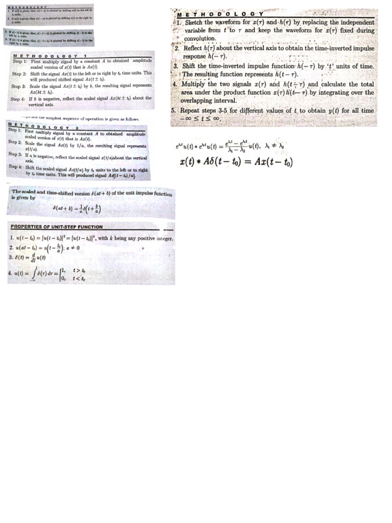 Signal System Cheat Sheet | PDF