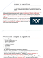 Process of Merger Integration