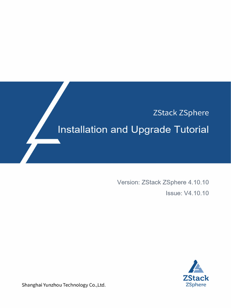 Zstack Zsphere 4 10 10 Installation Guide Pdf Computer Network
