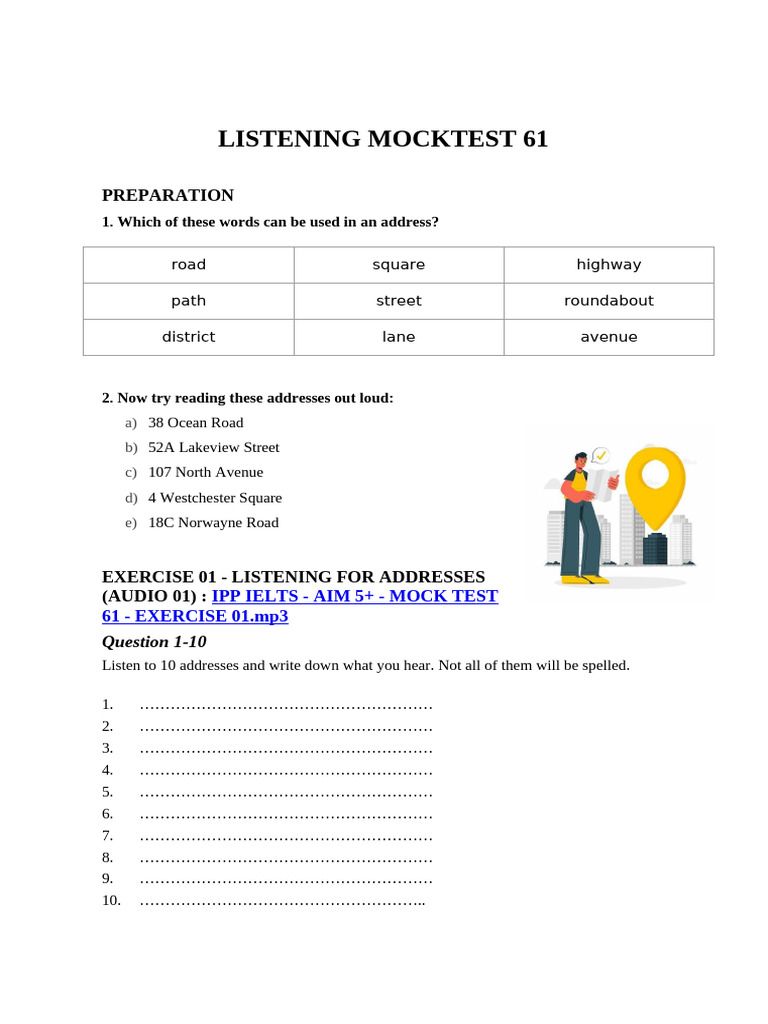 IELTS Listening Mock Test 61 Guide | PDF | Chess Theory | Chess