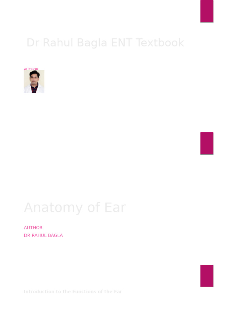 Anatomy and Functions of the Ear | PDF | Ear | Hearing