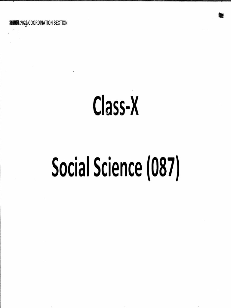 Social Science 087 | PDF