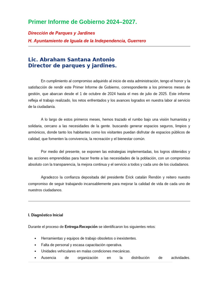 Informe de Gobierno 2024-2025 en Iguala | PDF