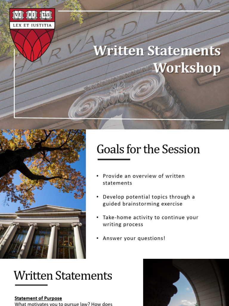 2023 Written Statements Workshop | PDF | Human Communication