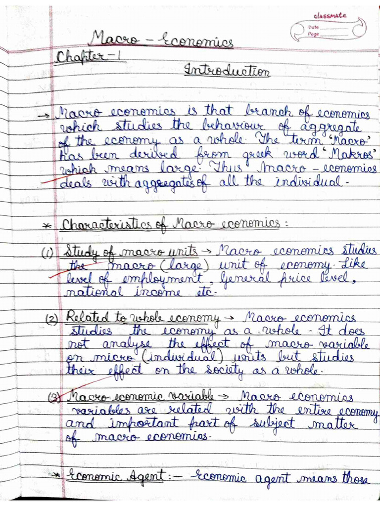 Macro Eco Chapter 1 | PDF