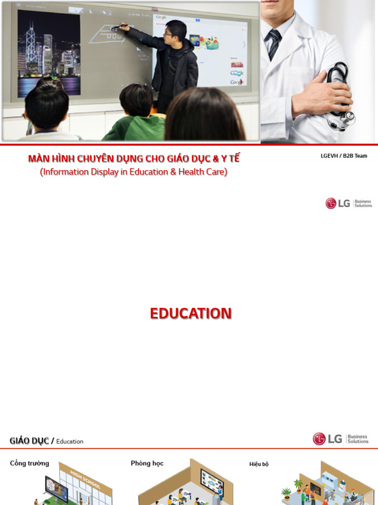 LG Digital Signage Vertical Edu HealthCare | PDF | Display Technology ...